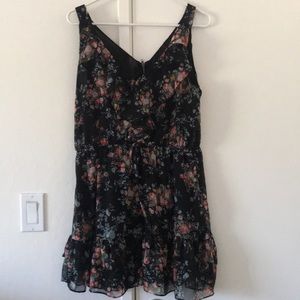 Flower print dress.